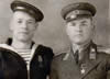Сугак Сергей Савельевич (справа) с братом Петром. 25.12.46 г.